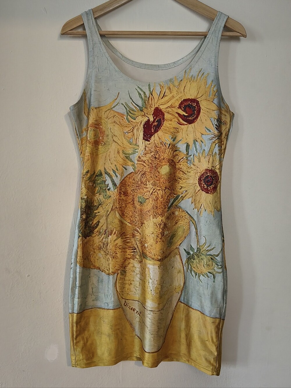 Van Gogh Sunflower Bodycon Dress